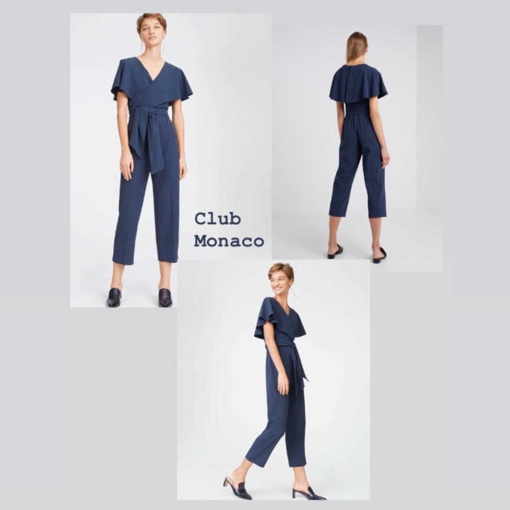 NWT Club Monaco Navy Blue Jumpsuit